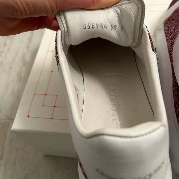 Alexander McQueen Glitter pink sneakers— worn twice! - Picture 6 of 12